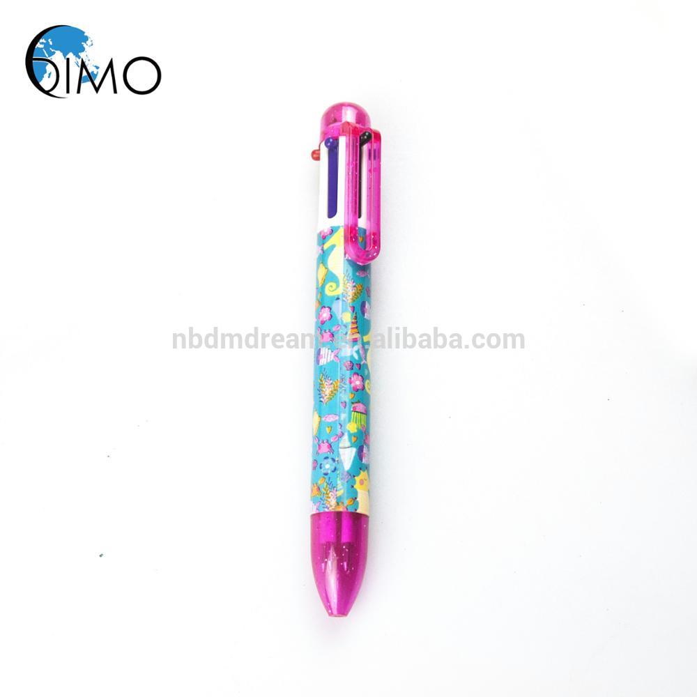 Fantasy 6 Color Plastic Ballpen with Customized Printing