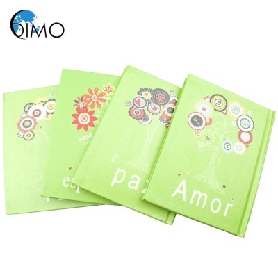 Customized 4PK Hardcover Glue Binding Mini Notebook Set